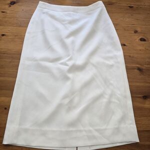 J. Crew Classic Cream Midi Skirt